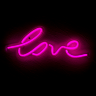 Светодиодная вывеска "Love" (18x45 см.)