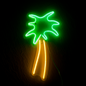Светодиодная вывеска "Пальма" (25x45 см.)