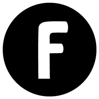 Меловая наклейка "Facebook"